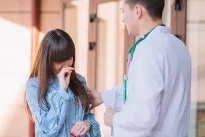 Reception area at Aboud Health Clinic in Mississauga