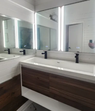 Modern Black & White Bathroom Renovation 01